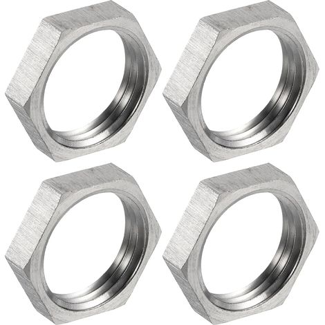 4Pcs Raccord De Tuyau Moulé Écrou À Six Pans 304Inox NPT 1/2" (1/5)