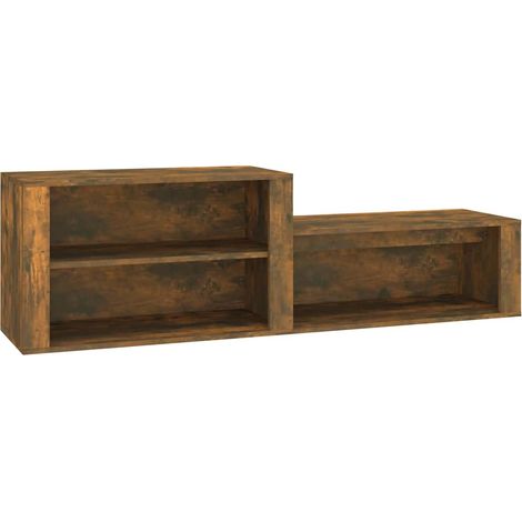 Maison Exclusive - Scarpiera Rovere Fumo 150x35x45 cm in Legno Multistrato (1/5)