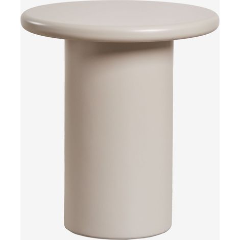 Table d'appoint ronde en MDF (Ø45 cm) Rodeo SKLUM Tapioca Beige