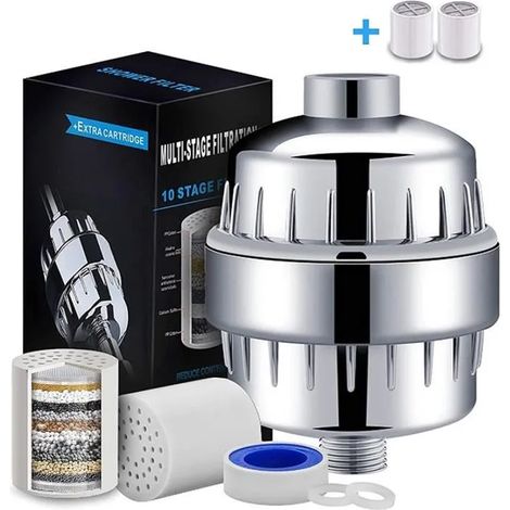 Filtre de douche,15 Étapes Universel Filtre de Douche,Anti Chlore, Purificateur Multi étages avec nouvelles Dechlorination (1/3)