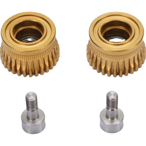 2 engrenages d'extrudeuse moteur entièrement métalliques, entraînement de filament, placage en acier trempé pour imprimante 3D K1/K1C/K1 MAXimum - Accessoires et pièces