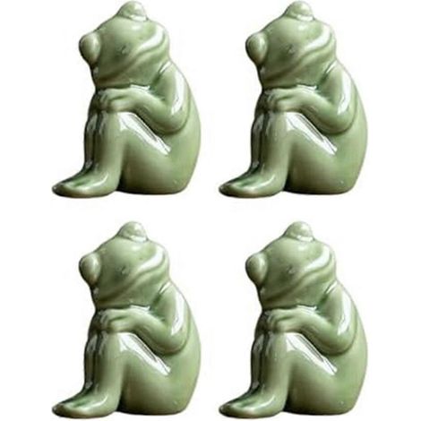 Froschornamente, Tischdekoration für Teespieler, B--