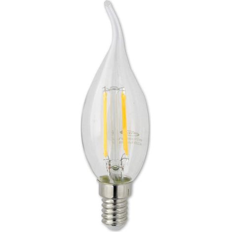 Lampadina LED a Filamento 4 watt colpo di vento E14 Luce Calda 3000K Risparmio Energetico 440 lumen lampada per illuminazione interni 220v