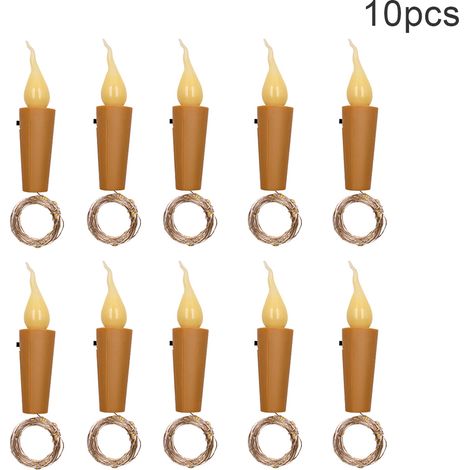 Lumière de bouteille 2 m 21 LED guirlande à bouchon de bouteille lampe bouteille vin IP65 étanche blanc chaud pour maison fête festival vacances mariage (1/3)