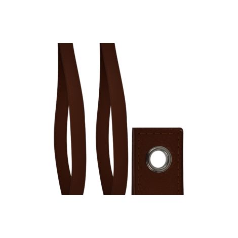 Quincadeco – Support étagère sangle cuir caramel – 2 sangles pour tablettes 9-25 cm – Longueur 45 cm, largeur 3 cm – Charge max 15 kg