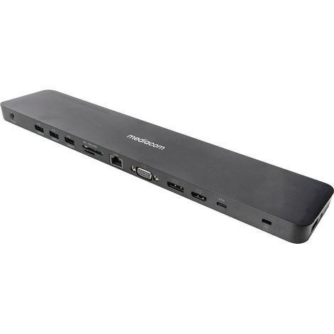 Mediacom M-DOCKTPCP replicatore di porte e docking station per laptop Cablato USB 3.2 Gen 1 (3.1 Gen 1) Type-C Nero (1/4)