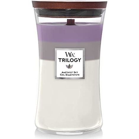 Woodwick Amethyst Sky Duftkerze Violett 18 cm