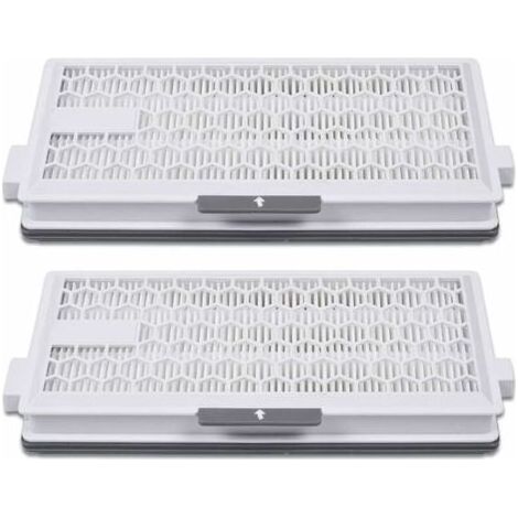Lot de 2 filtres HEPA Airclean Plus 50 pour aspirateurs Miele Filtration jusqu'à 0,3 micron Compatible Complete C3, C2, S4, S5, S6, S8 - S8340
