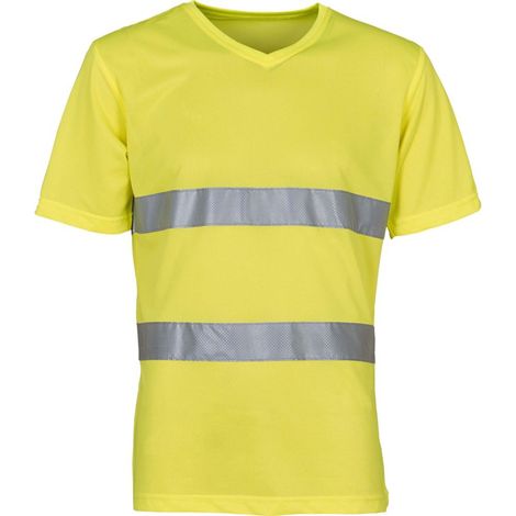 T-shirt alta visibilità Yoko TOP COOL Giallo S (1/3)