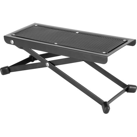 Tabouret de Guitare Réglable en Hauteur 4 Niveaux, Support de Pied Portable Universel en Métal et Plastique (1/5)