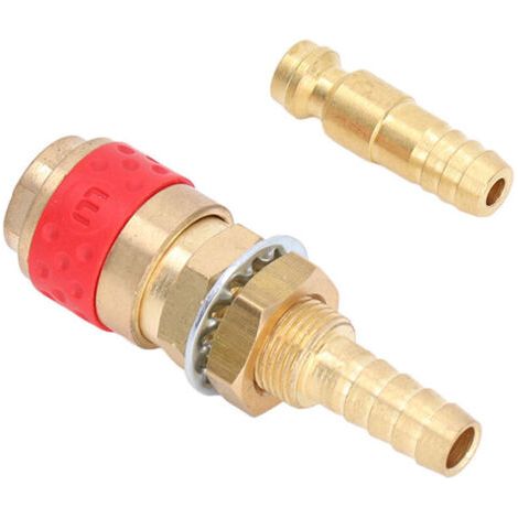 Raccord Rapide Laiton 8mm pour Torche de Soudage MIG TIG, Kit d'Adaptateur de Flexible