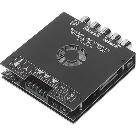 Module amplificateur audio avec contrôle des aigus et des graves, carte amplificateur Bluetooth pour usage domestique et professionnel, alimentation CC 15 à 36 V. (1/5)