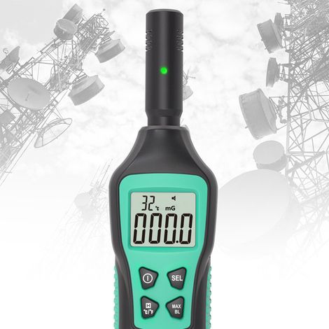 Tragbares EMF-Messgerät, wiederaufladbar, digitales LCD-Display, Strahlungsdetektor für elektromagnetische Felder für Zuhause (1/5)