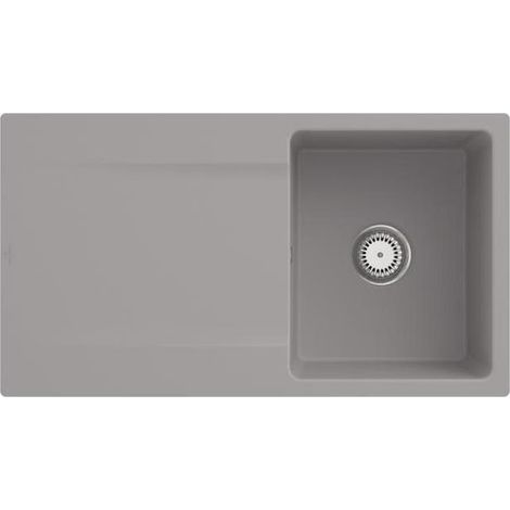VB flächenbündige Spüle Siluet 50 flat 33351F 880x490mm re-eckig Fossil cplus (1/3)