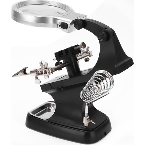 Lunette Loupe de Bureau TH-7023B avec LED Haute Définition pour Lecture et Réparation (1/5)