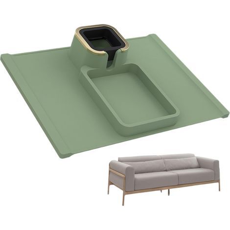 Plateau pour accoudoir de canapé, support de télécommandes – Accoudoir inclinable pour téléphone, collation, ordinateur portable, café, salle à manger, causeuse, boisson et téléphone portable (1/5)