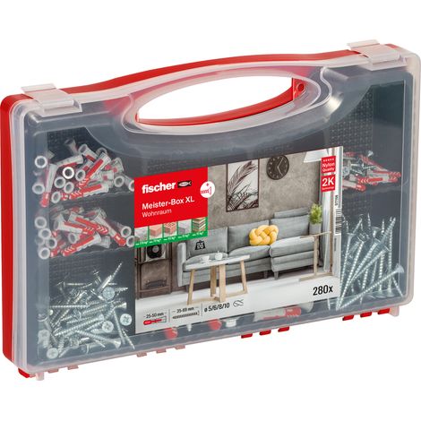 fischer Meister-Box XL Wohnraum + Schrauben (210 Teile) (1/5)