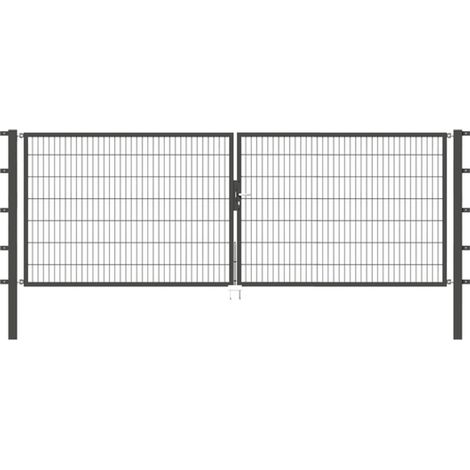ALBERTS Doppeltor Flexo, fvz.anthr.Kst.b.RAL 7016, lichte BxH4000x1400, PF80x80/2100mm (1/3)