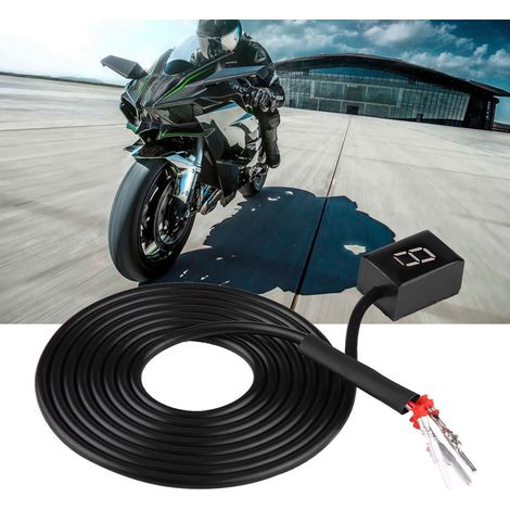 ECU-Steckdosenhalterung für Motorräder, 6-Gang-Digitalanzeige mit Schalthebel und Display (1/5)