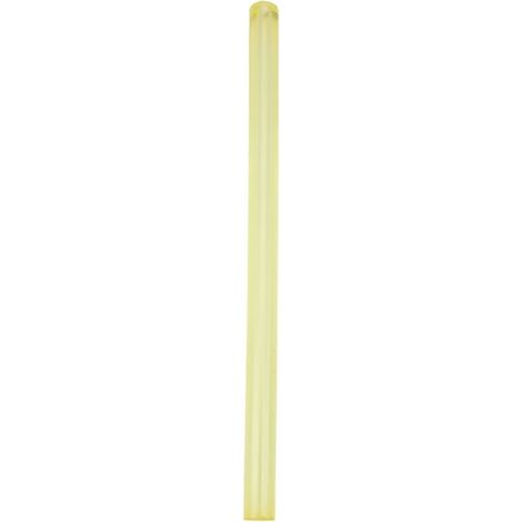 Tige creuse en polyuréthane jaune, diamètre 25mm, alésage 8mm, longueur 500mm pour applications industrielles (1/5)