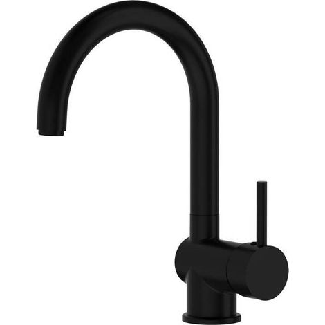 SERIE GEMINI MISCELATORE LAVELLO CANNA ALTA NERO OP
