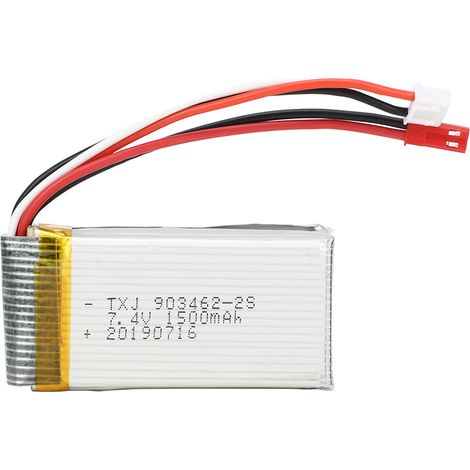 Batterie de rechange universelle 7,4 V 1500 mAh pour hélicoptère télécommandé WLtoys V913 (1/5)