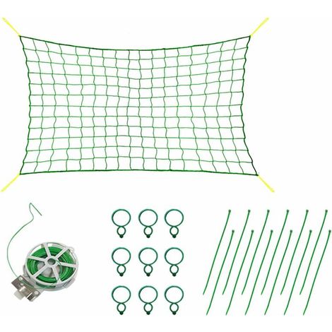 Treillis pour Plantes Grimpantes 1.8x5m,,Filet à Plantes Grimpantes,Filets pour Jardin avec Maillage Large (1/5)