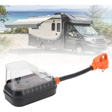 Amerikanischer Standard-Überspannungsschutz 125V für Wohnmobile, 30-Ampere-Stromkreisanalysator, 8000 Joule, Adapter für Wohnmobile. (1/5)