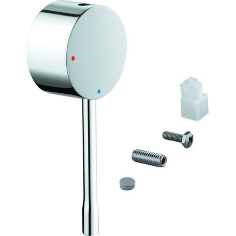 GROHE Hebel 46918, Metall, für Essence Einhand-Waschtischbatterie, für 28 mm Kartusche mit Energie-Spar-Funktion durch Mittelstellung kalt, chrom (1/2)