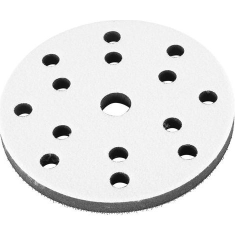 Tampon de ponçage souple diamètre 150mm avec 17 trous - Coussin d'interface pour ponceuses (1/5)