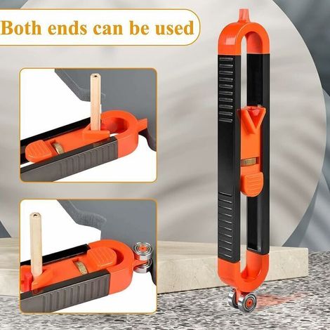 (Crayon non inclus) Jauge de contour, outil de suivi Jauge de contour de précision avec verrouillage Copieur de jauge de contour Règle de mesure irrég