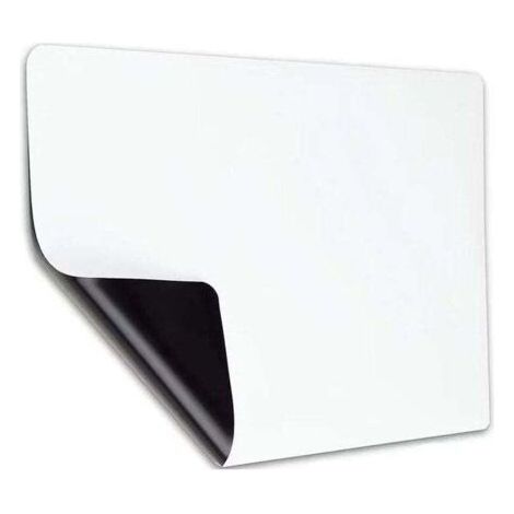 Tableau magnétique réfrigérateur - Blanc effaçable pour planification repas/liste epicerie - Enfants griffonnage - Magnétique fort et facile à nettoyer - Ménages