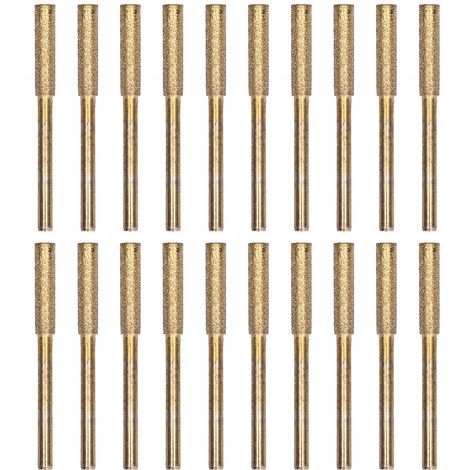 Kit de 20 Têtes de Meulage 4.8mm pour Affûteuse de Chaine - pour Débavurage et Affûtage Rotatif