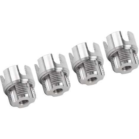 Lot de 4 filières tubes intérieur extérieur acier rapide taraudage PVC G3/4 mandrin hexagonal 6.35mm pour perceuse (1/5)