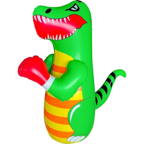 Sac de Frappe Lourd pour Les Enfants Boxe Dummy Gonflable Dinosaure Cool Fun Jouets pour Les garçons Cadeaux de Sport activités de Plein air Yard Games (1/5)