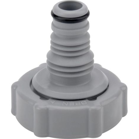 P6H1419 Vanne de Vidange,Adaptateur de Drainage pour Tuyau de Piscine, Adaptateur de Tuyau de Vidange, Connecteur de Valve de Vidange (gris Ø 32 mm) (1/5)