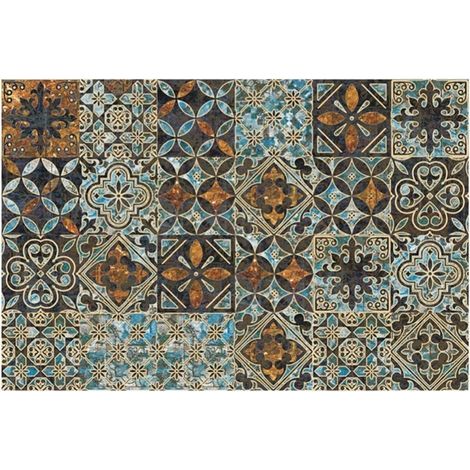 Autocollants for carrelage 24 pièces Peel Stick auto-adhésif dosseret papier peint cuisine salle de bains décor à la maison carrelage mural Wallsticker pour Salle 15×15cm (1/5)