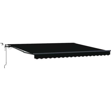 Maison Exclusive - Tessuto per Tenda Nero 400 × 300 cm Poliestere