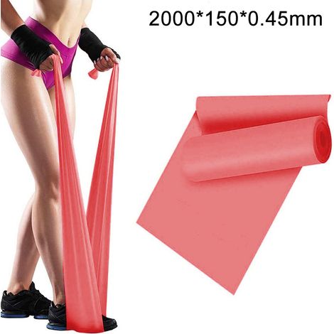 Bandes De Resistance - 5 Niveaux De Tension - Longueur 2000 Mm - Matière Tpe Sans Odeur - Pour Yoga Pilates Et Renforcement Musculaire - Lot De 5 (1/5)