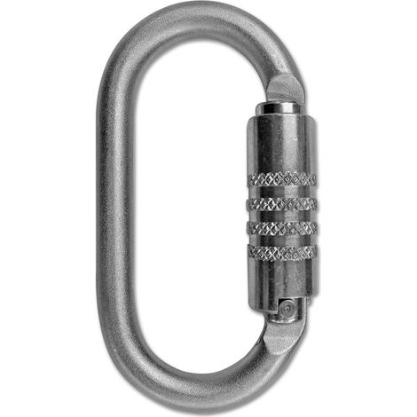 Mousqueton acier double action
