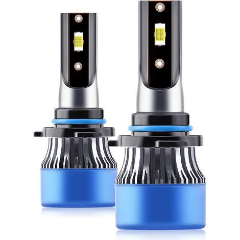 Stück IP68 wasserdichte LED-Autoscheinwerferlampen, Komplett-Umrüstsatz 50 W 9005/HB3, 95er Fassung – Blau