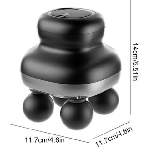 Appareil Massage Portable 4 Têtes Électrique 9 Vitesses, Machine Masser Multifonction Soulagement Épaules Dos Cou Jambes Lumiryn (1/5)