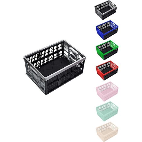 Caja Plegable de 32 Litros para Almacenamiento Resistente y Compacta Ideal para Organización en Hogar y Oficina 48x35cm