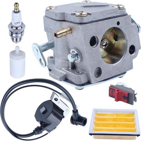 Kit Carburateur, Bobine d'Allumage et Filtre à Air Adefol pour Pièces de Rechange Moteur Tronçonneuse Husqvarna 272XP 266 268 (1/5)