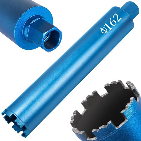 Core Drill Bit Ø162 mm,1 ¼" UNC,Available Length 400mm,Diamond Hole Saw with Laser Welded Segments,Diamond Core Drill Bit for Concrete,Masonry,Stone,Granite (1/5)
