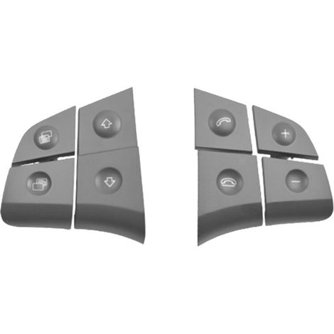 Bouton de commande au volant pour Mercedes-Benz Classe B/R W164 ML, W251 et W245 (gris)-AquaForge (1/5)