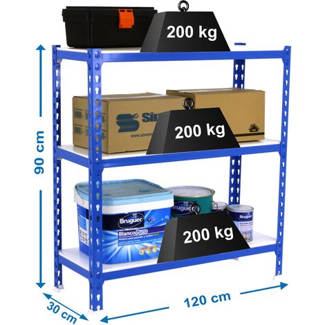Simonclick Megaplus 3/300 scaffale blu bianco metallo