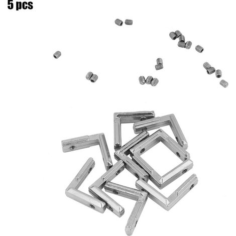 5 pièces Équerre de fixation d'angle droit en forme de L, norme UE (2020) (1/5)