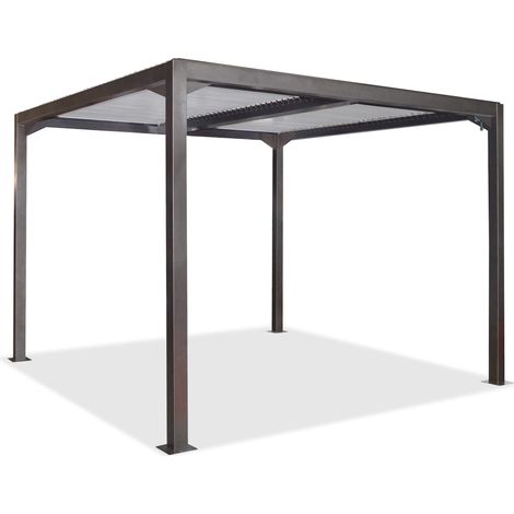 Pergola da Giardino 3x3m in Alluminio Antracite (1/5)