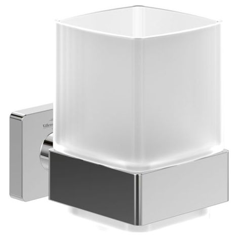Villeroy & Boch Elements Striking - Zahnputzbecher, Glas/Chrom TVA15201900061 (1/2)
